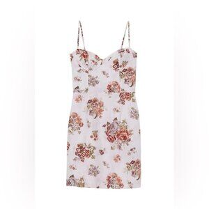 Brock Collection X H M Floral Corset Dress - Large - Linen-Lyocell